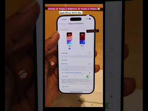 How to set up Always on Display on iPhone 16 Pro Max ??#shorts #techszoom #iphone16promax #iphone16