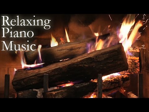 2 Hours Relaxing Piano Melodies ♥♥♥ Cozy Crackling Fireplace ♫♫♫ Best Romantic Fireplace Music