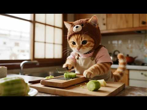 When Mama Cat and Ginger Kitten Tried Mukbang for the First Time🐾