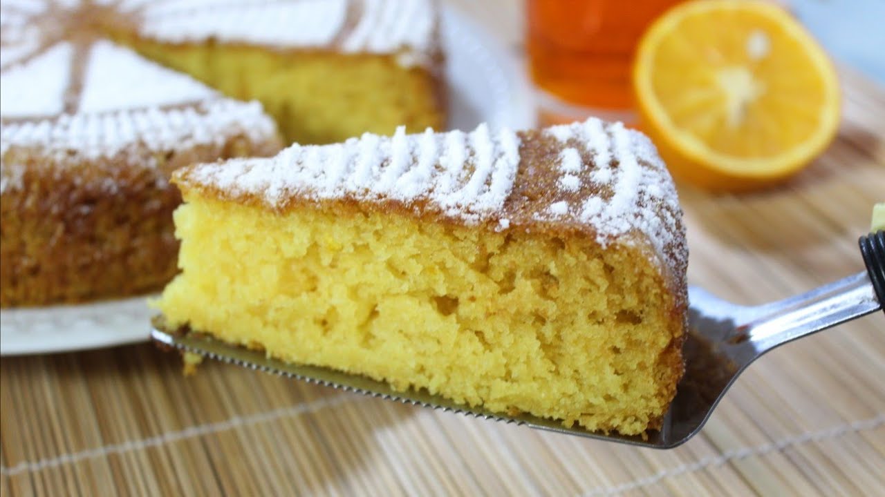 cake à l'orange sans oeufs et sans beurre .