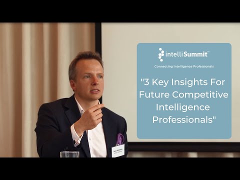 3 Key insights for Competitive Intelligence of the future: René Rohrbeck, Professor of Strategy