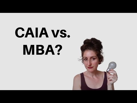 CAIA vs. MBA. Which one is the better designation?