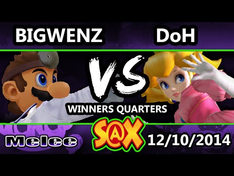 S@X - BigWez (Doc) Vs. DoH (Peach) SSBM Winners Quarters - Melee