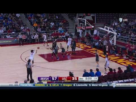 Women's Basketball: USC 74, Washington 87 - Highlights 2/19/17