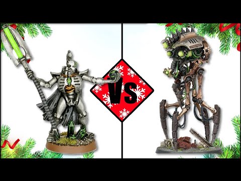 21st - Necron Lord (with Orb) Vs Canoptek Reanimator - Necrons Countdown to Xmas - Warhammer 40k