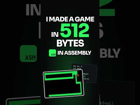 I made a game in 512 bytes of assembly #shorts