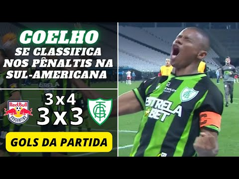 Coelho elimina o Massa Bruta nos pênaltis | Bragantino (3) 3 x 3 (4) América-MG | Gols da Partida