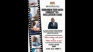 Download lagu CME MINGGUAN HRPZ II - Bridging the Gap: Insight to Palliative Care mp3