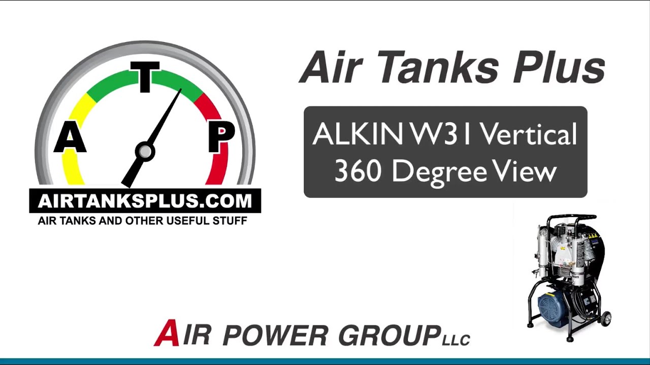 Alkin W31 Mariner Vertical 4,500 psi Compressor 360