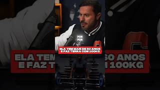 Ela tem 61 anos e treina pesadíssimo! #academia #treino