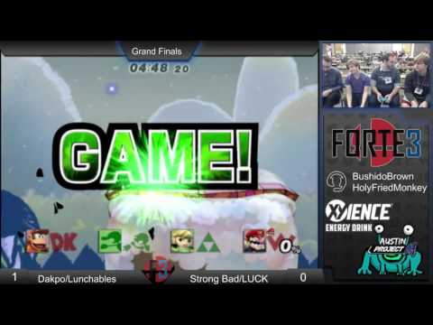 Forte 3-Dakpo/Lunchables (Green) vs Strong Bad/Luck (Red) GFs