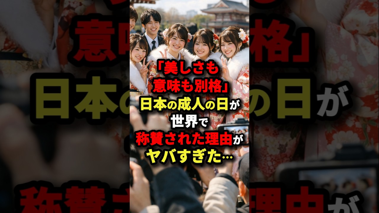 「美しさも意味も別格」日本の成人の日が世界が称賛された理由がやばすぎた･･･#海外の反応 #日本称賛 #雑学