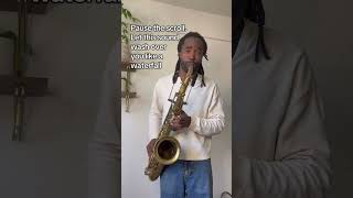 Zem Audu plays sounds on saxophone to wash over you like a waterfall #saxophone #soothingsounds