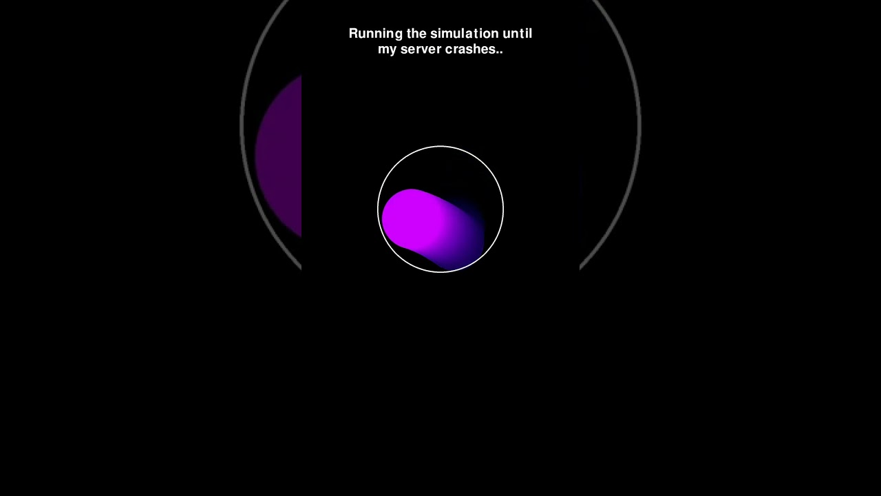 Ball bouncing simulation #adhd #music #code #space #python #physics #simulations #memes #science