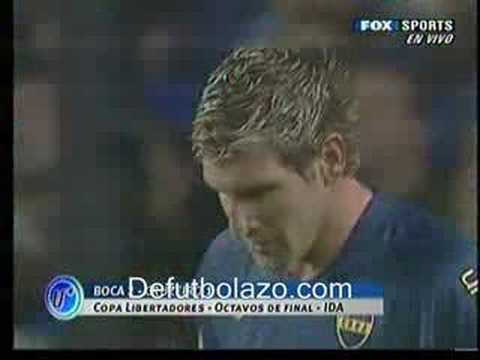 Boca Juniors 2 Cruzeiro 1 Copa Libertadores 2008 Octavos Ida