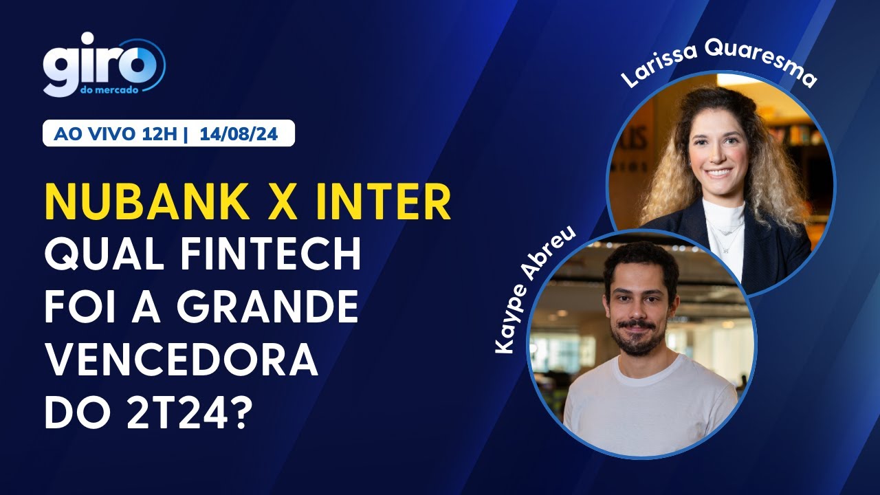 🔴 AO VIVO: Nubank (ROXO34) X Inter (INBR32), qual fintech foi a vencedora do 2T24?