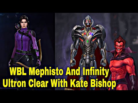 WBL Mephisto And Infinity Ultron Clear With Kate Bishop - Marvel Future Fight