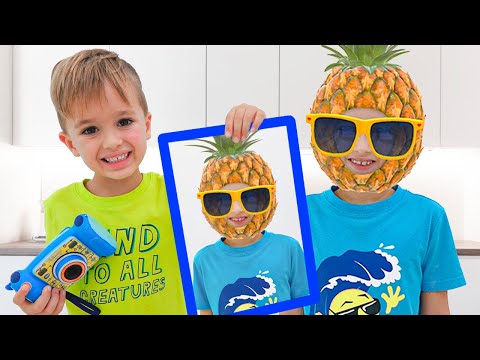 Vlad and Niki play with photos | Funny videos for kids