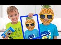Vlad and Niki play with photos | Funny videos for kids