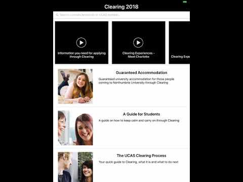 NU Clearing - Northumbria Univ Video