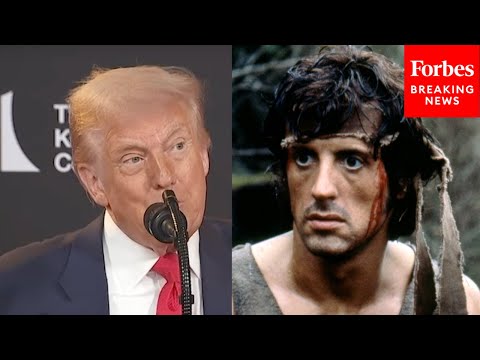 'Phenomenal': Trump Recounts Seeing Rambo For The First Time As He Honors Sylvester Stallone