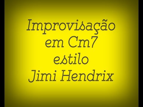 Improvisação em Cm7 Jimi Hendrix style
