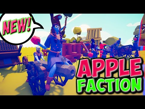 New Apple Faction can Difference vs Every Faction?! - TABS MODS Gameplay