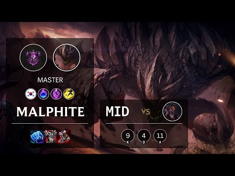 Malphite Mid vs Lucian - KR Master Patch 11.23