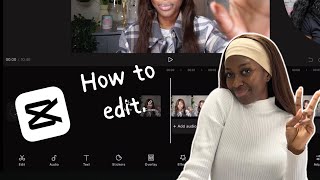 how to edit like a pro with capcut! on phone /tablet 🌸