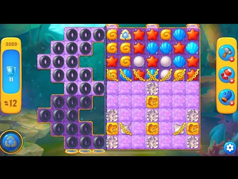 Mobile game: Fishdom - Level 3088 hard, 3089, 3090 and Minigame