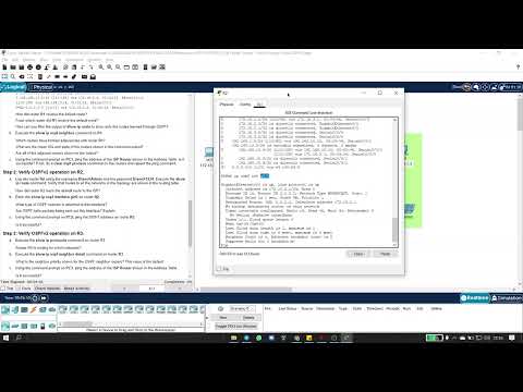 2.6.6 Packet Tracer - Verify Single Area OSPFv2
