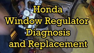 Honda Civic Window Regulator Diagnosis and Replacement 2006 (2006-2010 Similar)