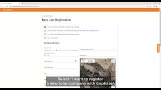 Enphase Installer Portal - New user registration (Malayalam)