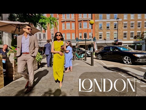Marylebone, London 4K Walk | Elegant Streets Full of Life & Sun