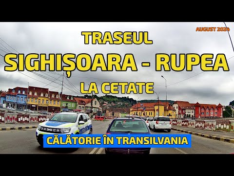 Traseu Sighisoara - Rupea la cetate DN 13 / Calatorie in Transilvania 4K / Romania driving 🇷🇴 2024