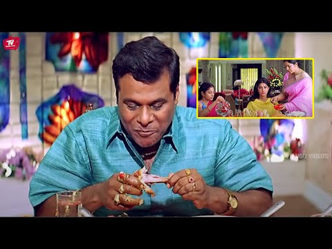 Ashish Vidyarthi Funny Food Eating Comedy Scene | @TeluguVideoZ