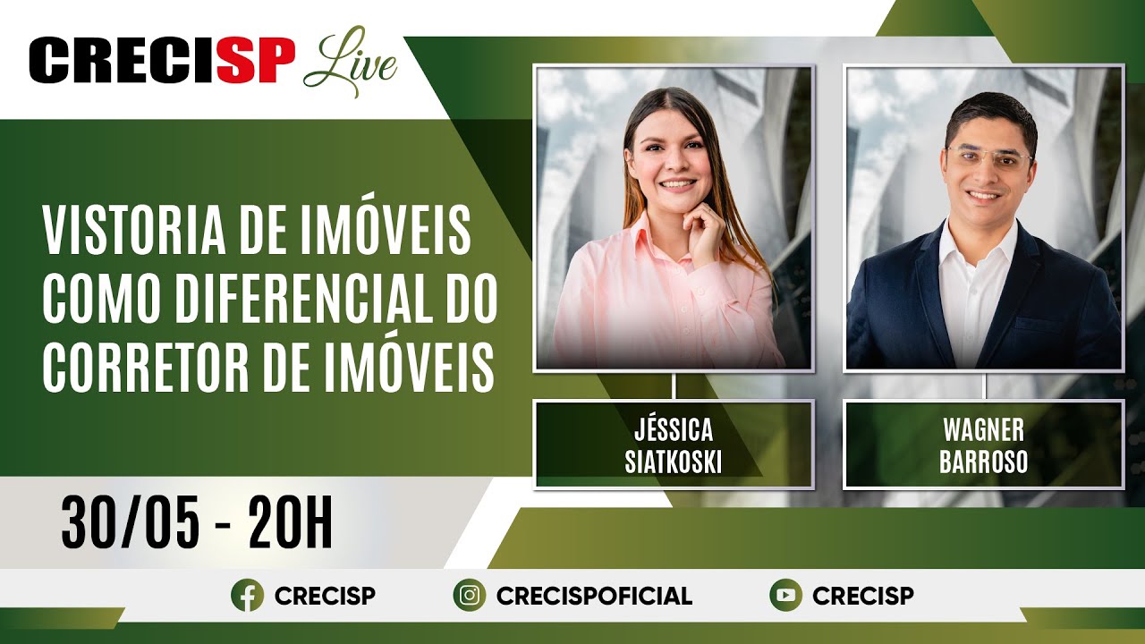 Vistoria de imóveis como diferencial do corretor de imóveis - Jéssica Siatkoski e Wagner Barroso
