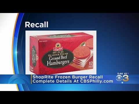 ShopRite Recalls Frozen Hamburgers Over Possible E.