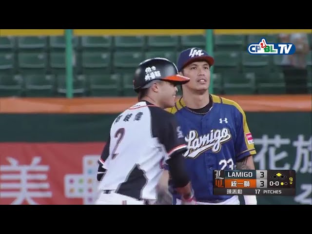 【CPBL】土壇場で追い付いた!! 統一ライオンズ・郭峻偉の同点タイムリー!! 2017/7/13 UL-LM