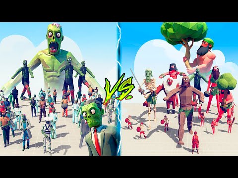 GIANT UNITS TEAM vs ZOMBIE TEAM - Totally Accurate Battle Simulator TABS