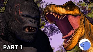 King Kong (2005) vs T.Rex | Animation (Part 1)