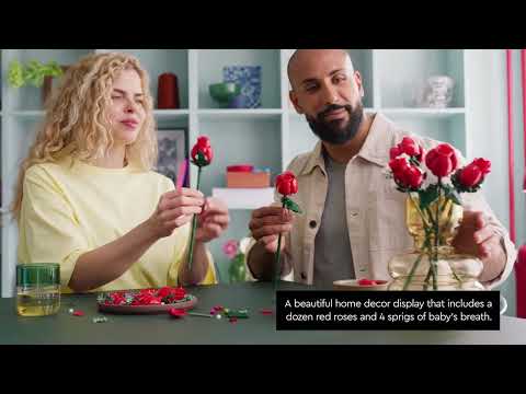 LEGO® Icons Rožių puokštė (10328) video