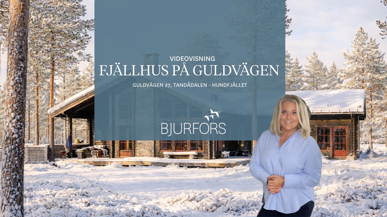 7 rum Fritidshus på Guldvägen 27 Hundfjället/Tandådalen Malung-Sälens kommun - video