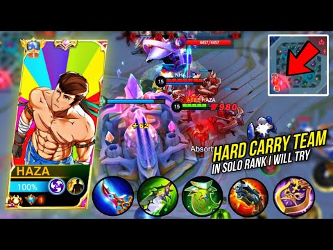CHOU HARD CARRY TEAM IN SOLO RANKED!!🔥 (i will try) CHOU NEW BEST BUILD 2023 - MLBB
