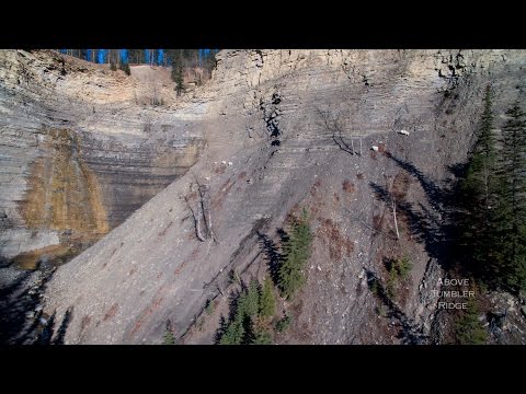 Quest Falls and Mountain Goats - Tumbler Ridge, British Columbia