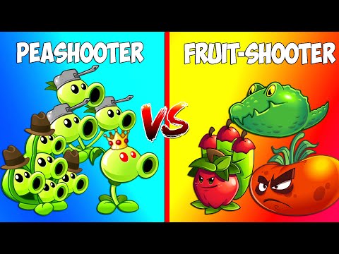 Team PEA vs FRUIT - Which Team Plant 's Best? - PvZ 2 Plant Vs Plant