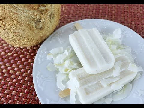 Como Hacer Paletas de Coco Natural – Coconut Popsicles