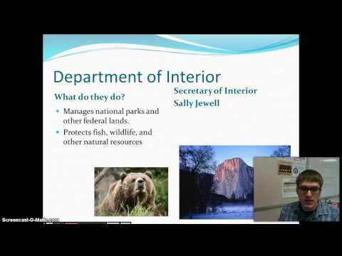 YouTube video about: Which one of the following executive departments protects the fish?