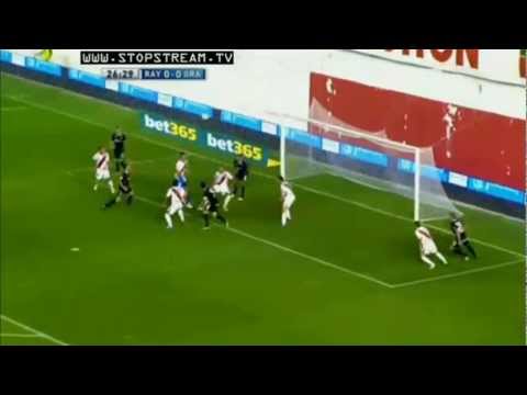 Rayo Vallecano - Granada CF - Tiro al palo Iñigo Lopez - LIGA BBVA 2012-2013