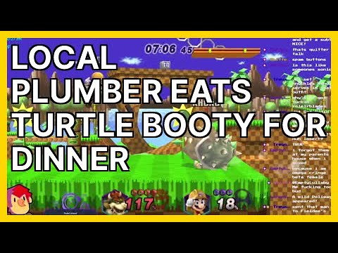 LOCAL PLUMBER EATS TURTLE BOOTY FOR DINNER (K... | Smash Melee Highlights